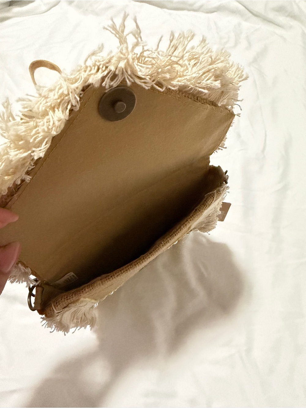 Boho Fringe Crossbody Bag in Natural and Yellow - NWT - Picture 9 of 9